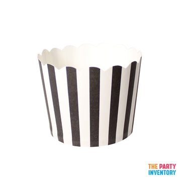 Black Stripe Paper Cupcake Cups (25pk)