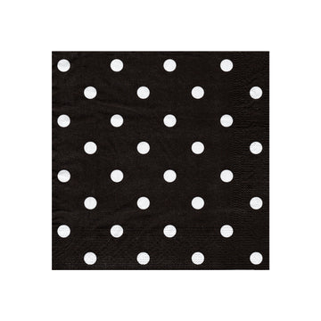 Polka Dot Napkins (Black)