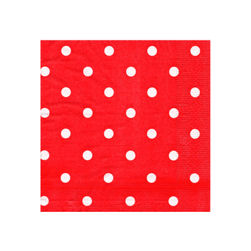 Polka Dot Napkins (Red)