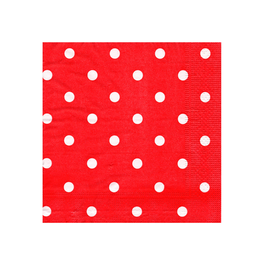 Polka Dot Napkins (Red)
