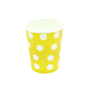 Paper Cups (Polka Dot Yellow)