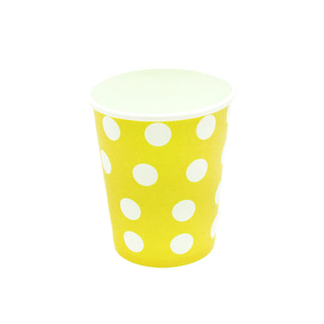 Paper Cups (Polka Dot Yellow)