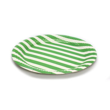 Paper Plates (Stripe Green)