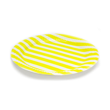 Paper Plates (Stripe Yellow)