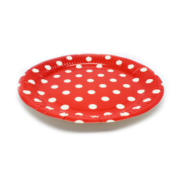 Paper Plates (Polka Dot Red)
