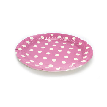 Paper Plates (Polka Dot Light Pink)