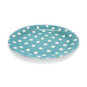 Paper Plates (Polka Dot Light Blue)