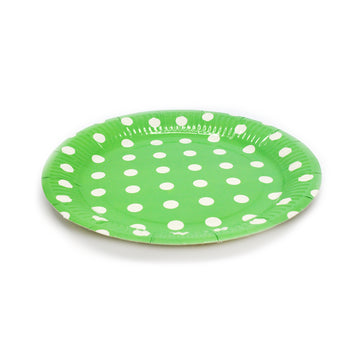 Paper Plates (Polka Dot Green)