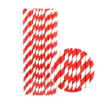 Paper Straws (Stripe Red)