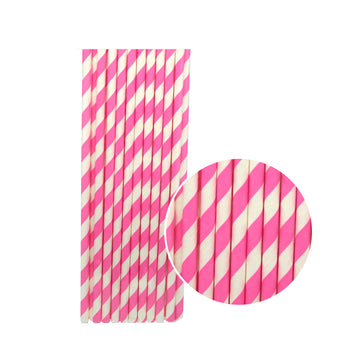 Paper Straws (Stripe Pink)