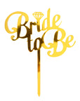 Gold Bride to Be Deluxe Cake Topper