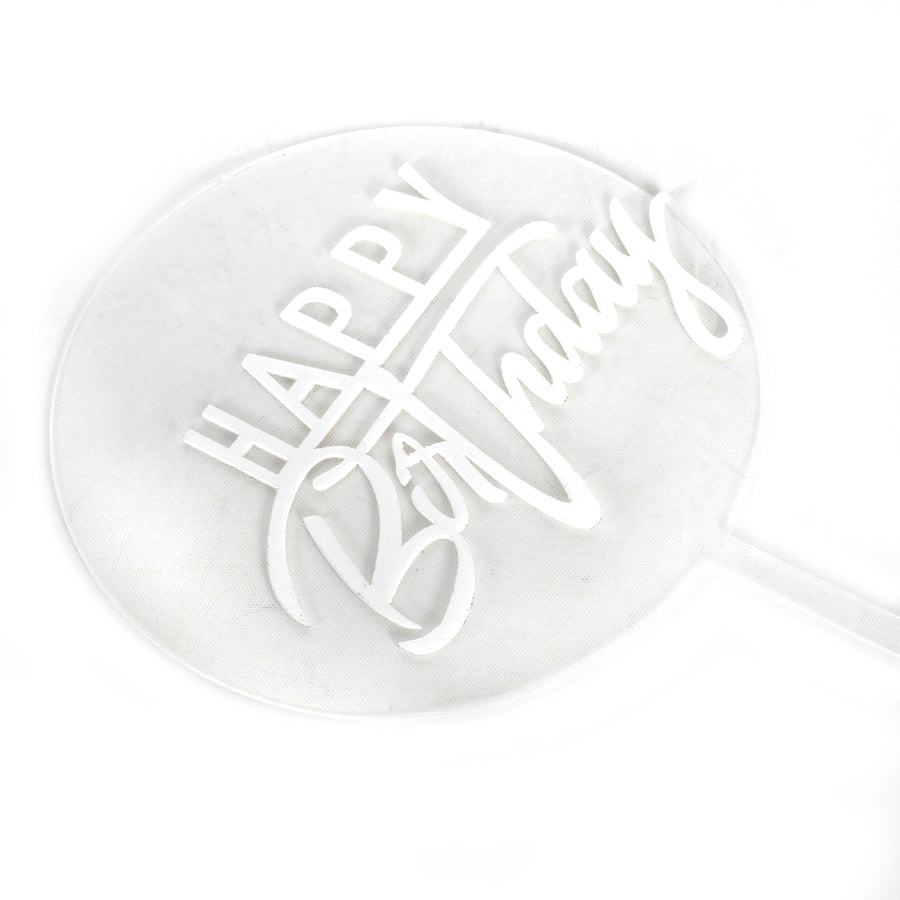 3D Happy Birthday Cake Topper