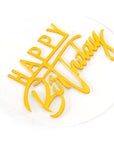 3D Happy Birthday Cake Topper