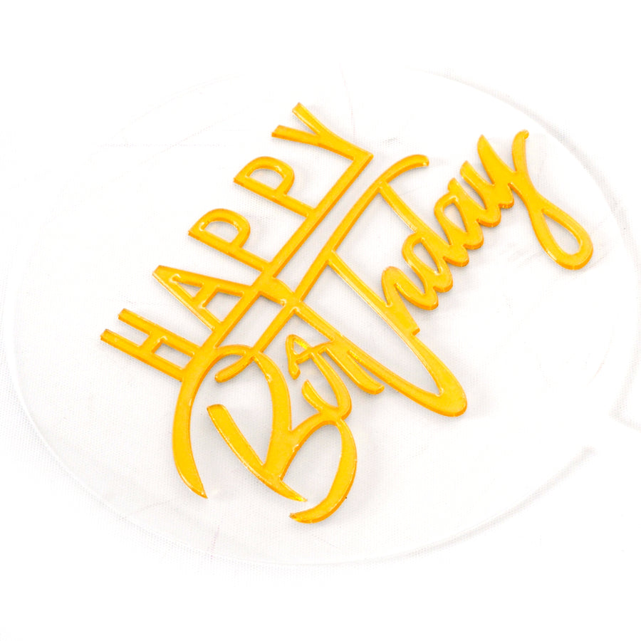 3D Happy Birthday Cake Topper