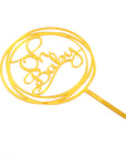 Oh Baby Cake Topper (Gold)