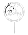 Oh Baby Cake Topper (Silver)