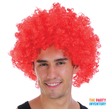 Mens Afro Wig (Red)