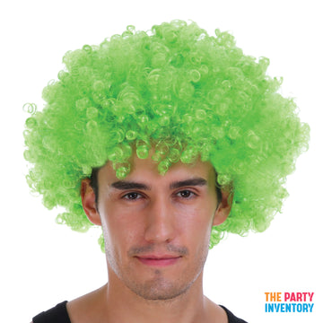 Mens Afro Wig (Green)
