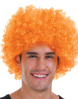 Mens Afro Wig (Orange)