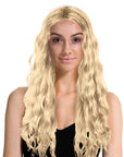 Long Wavy Middle Part Wig (Blonde)