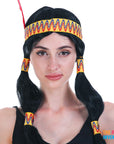 Ladies Native American Pigtail wig