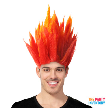 Flame Fire Wig