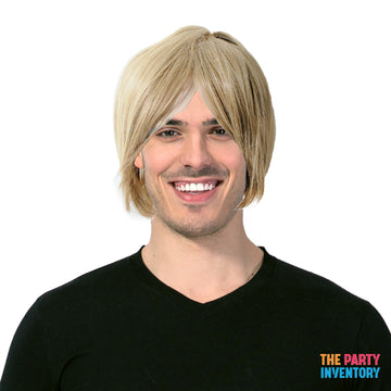 Mens Middle Part Wig (Dirty Blonde)