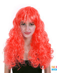 Curly Wig with Fringe (Red)