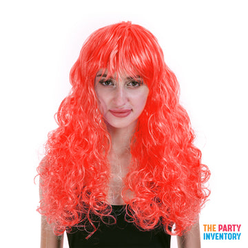 Curly Wig with Fringe (Red)