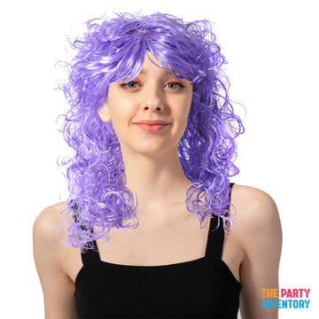 Purple Curly Wig