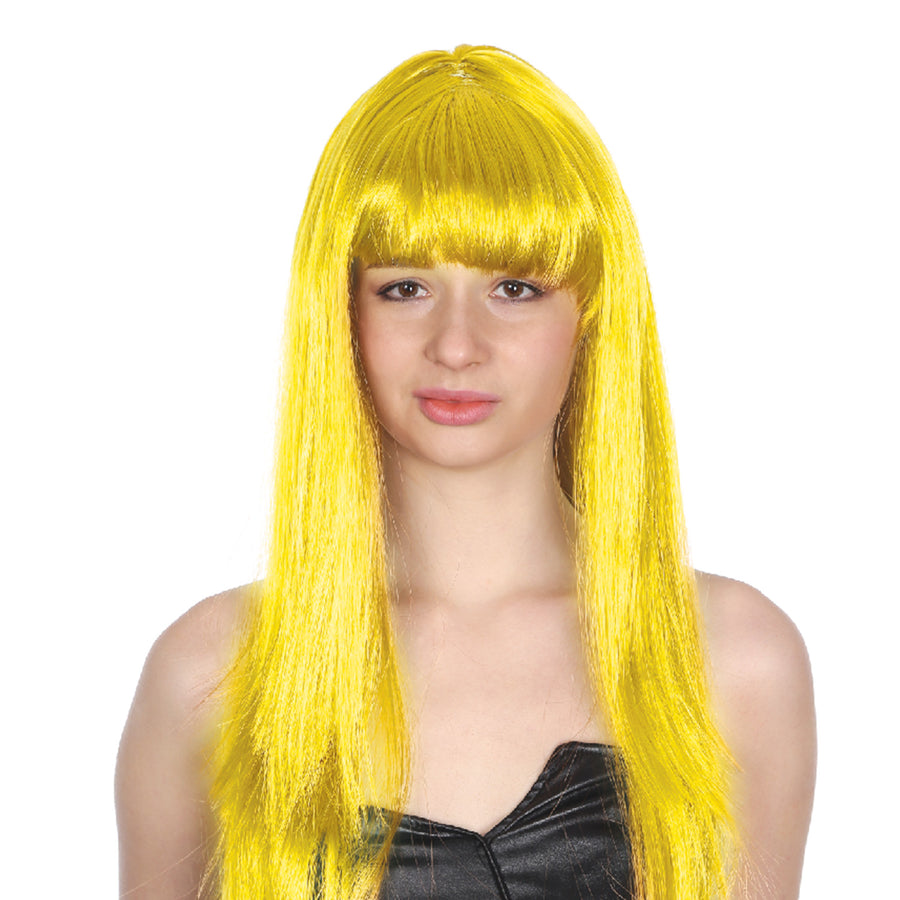Yellow Long Wig with fringe