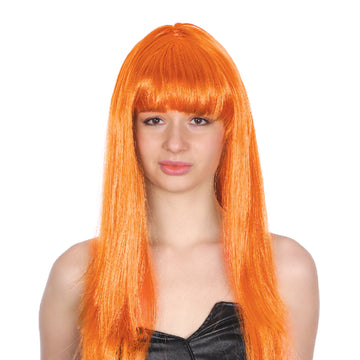 Orange Long Wig with fringe