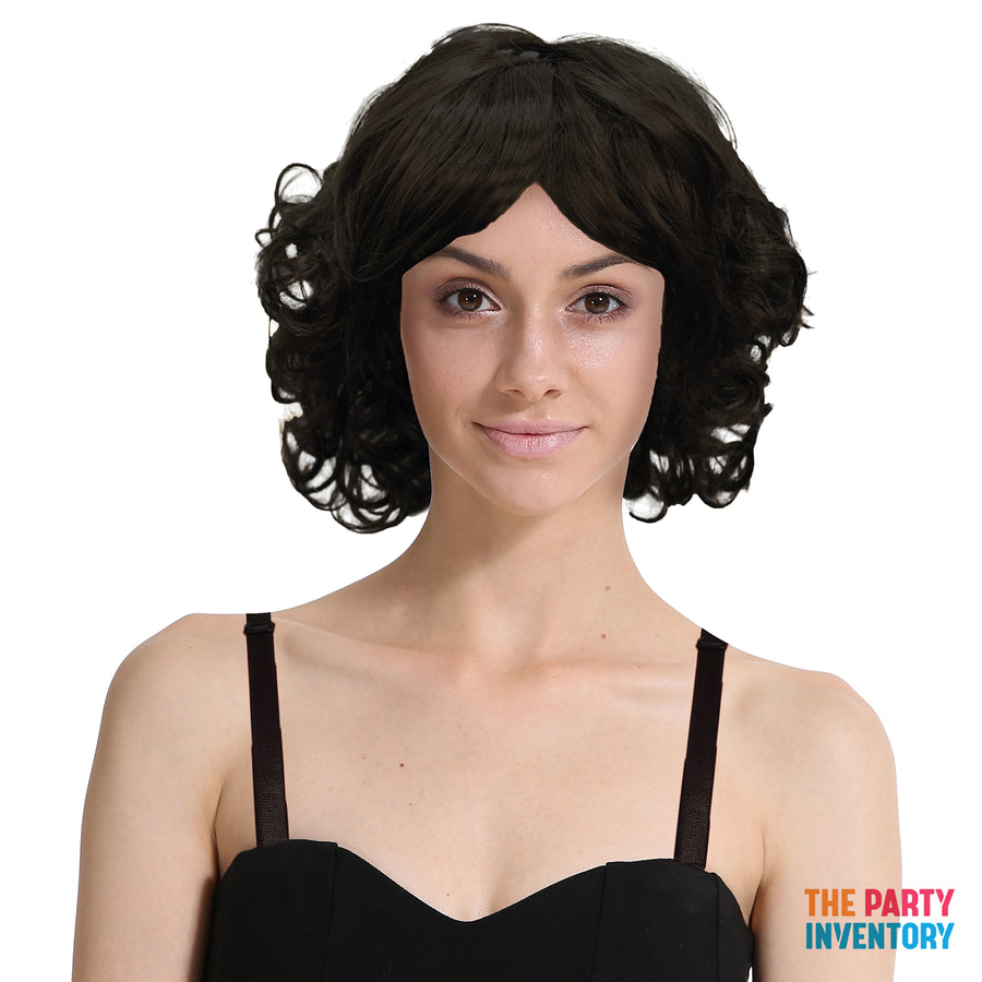 Curly Bob Wig (Black)