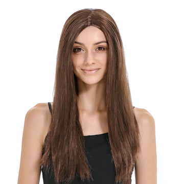 Brown Sleek Long Wig