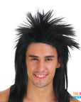 Black Spiky Punk Rock Wig