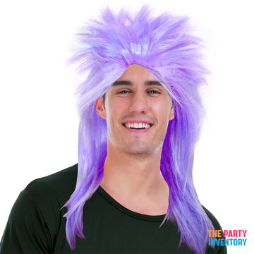Purple Spiky Punk Rock Wig