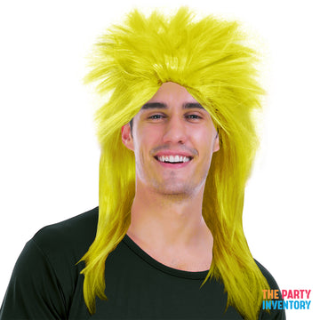 Yellow Spiky Punk Rock Wig
