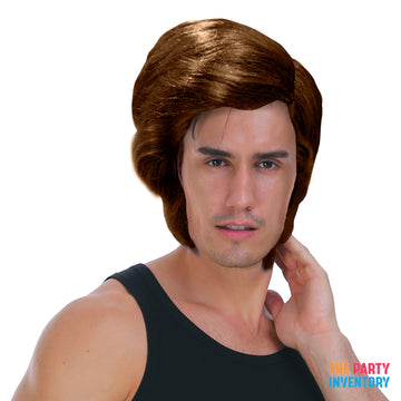 Mens 60s Wig (Brown)