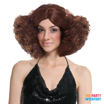 70s Disco Wig (Brown)