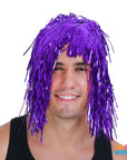 Purple Tinsel Wig