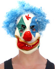 Clown Mask with Wig (Blue)