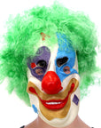 Clown Mask with Wig (Green)
