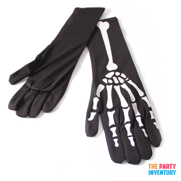 Adult Skeleton Gloves (Long)