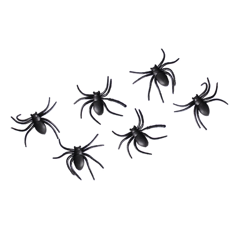 Plastic Spider (6pcs)