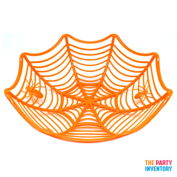 Orange Spider Web Basket