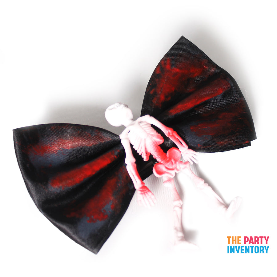 Bloody Skeleton Bow Tie