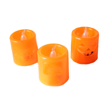 Orange Halloween Candle Lights