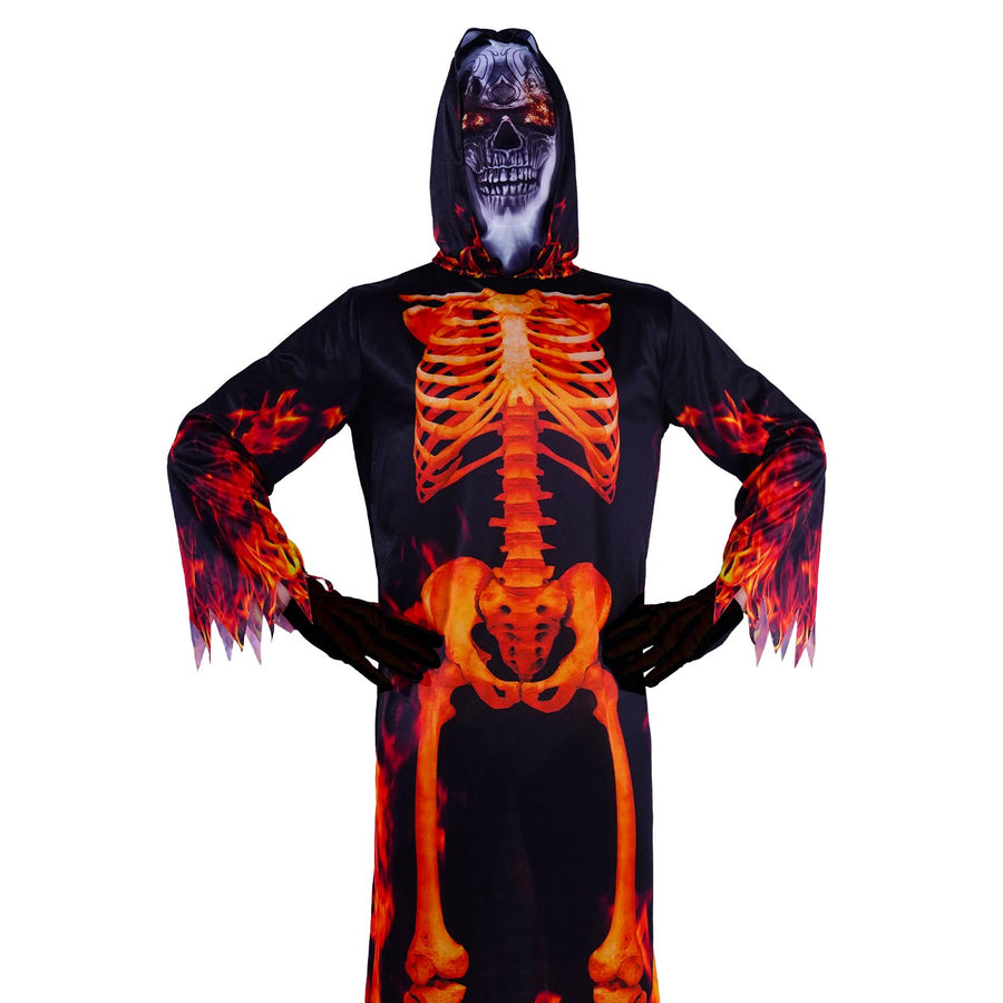 Adult Fire Skeleton Costume
