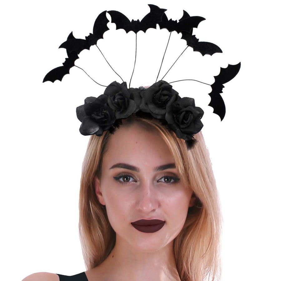 Bats and Roses Headband