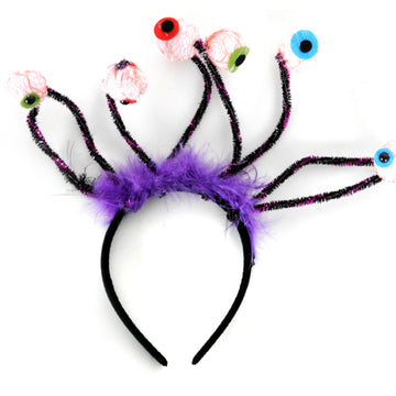 Purple Scary Eyeball Headband